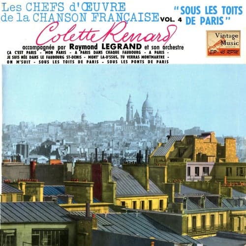 Vintage French Song Nº 93 - EPs Collectors, "Les Chefs D'Oeuvre De La Chanson"