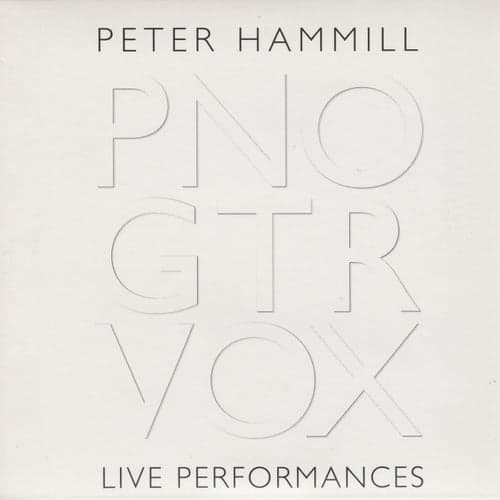 PNO GTR VOX Live Performances (Live)