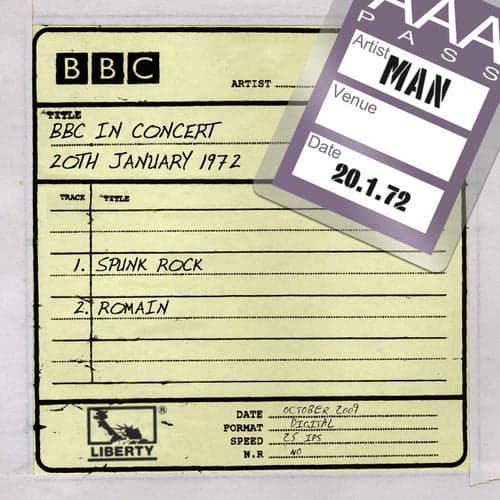 Man - BBC In Concert (20th January 1972)