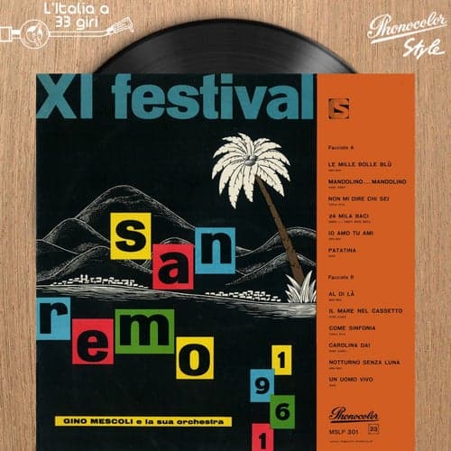 L'italia a 33 giri: xi festival di sanremo - 1961
