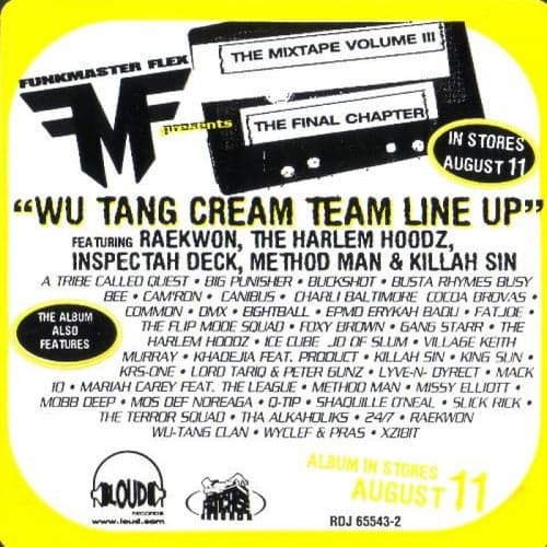 Wu-Tang Cream Team Line Up