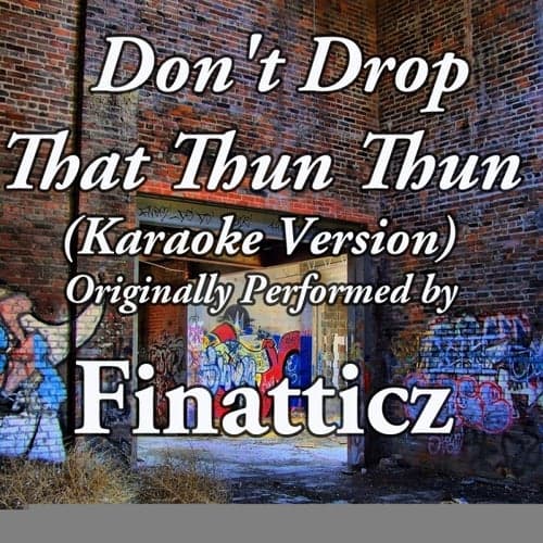Don't Drop That Thun Thun (Karaoke Version) (Originally Performed by Finnaticz) - Single