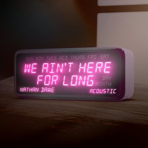 We Ain't Here For Long (Acoustic)