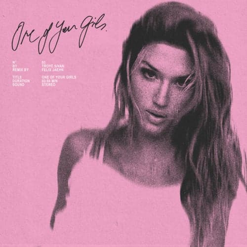 One Of Your Girls (Felix Jaehn Remix)