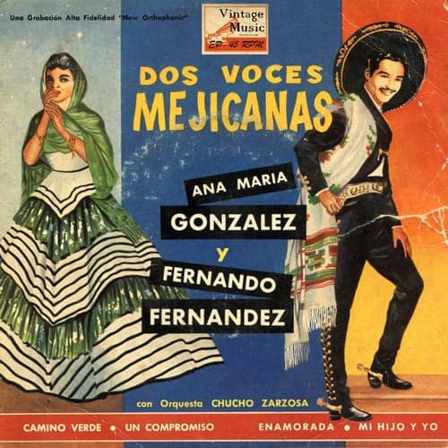 Vintage México Nº38- EPs Collectors. "Dos Voces Mexicanas" Ana María González Y Fernando Fernandez