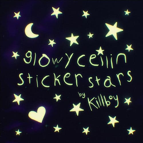 GLOWY CEILIN STICKER STARS